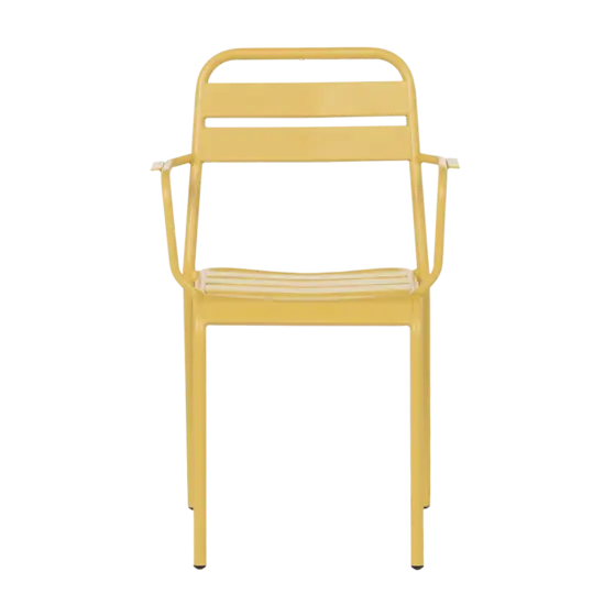 Градински стол ЛУНОРА- сниман отпред, жълт