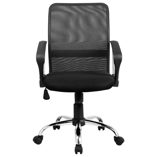 Работен стол КРЕМЕНА-снимка отпред, черен цвят