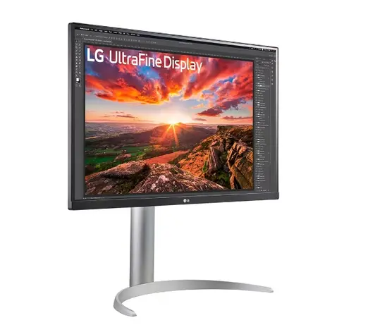 Монитор LG 27UP850K-W, 27" UltraFine UHD, IPS 4K , 5ms, 1200:1, 400cdm2, 3840 x 2160, DCI-P3 95%, HDR 400, HDMI, USB-C, PD- 96 W, DisplayPort, Reader mode, Dynamic Action Sync, Tilt, Height (Range), Swivel, Speacers 2x5W, LG Switch, Black