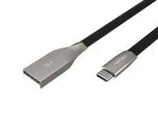 Кабел Natec USB-C(M) - USB-A (M) 2.0 cable 1m. Black metal