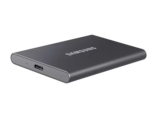 Твърд диск Samsung Portable SSD T7 2TB, Titanium