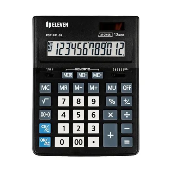 Калкулатор ELEVEN CDB 1201BK 12 разряден - анфас