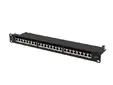 Пач панел Lanberg patch panel 24 port 1U 19' CAT.7 ftp with cable organizer shielded black