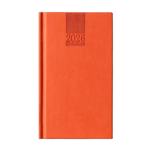 Календар - бележник ПОЛО джобен-оранжев цвят