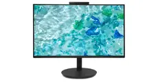 Монитор Acer Vero CB242YD6bmiprcx, 23.8'' FHD (1920x1080) IPS, ZeroFrame, 120Hz, 1ms(VRB), 250nits, VGA, HDMI, DP, Speakers, Audio In/Out, Adj.WebCam 5M/Mic array, AdaptiveSync, Energy Efficiency Class B, TCO Black, 3Y