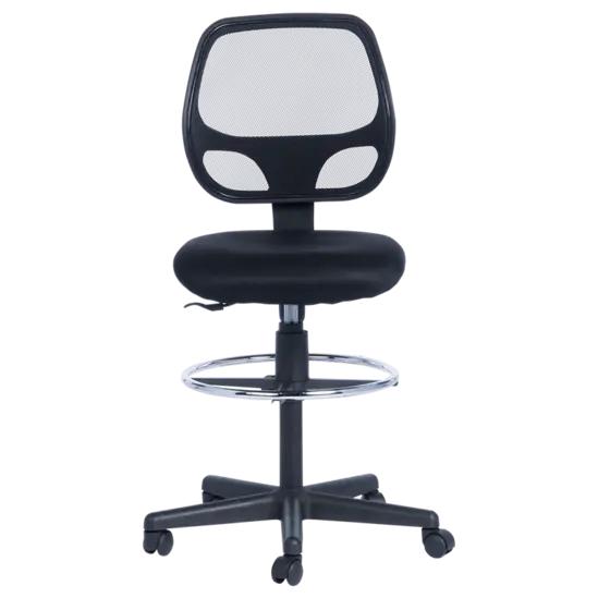 Работен стол ГЕРО- сниман отпред, черен цвят