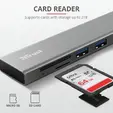 USB хъб TRUST Halyx Fast USB-C Hub & Card Reader