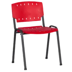 Посетителски стол ПАНАЙОТ- червен цвят