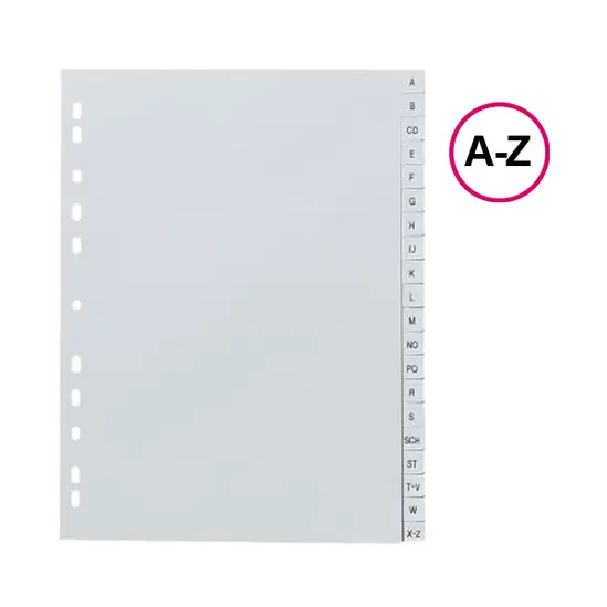 Разделител А-Z РР сив