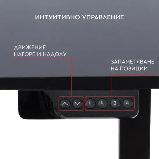 Комплект регулируемо бюро и стол ОДЕСОС- контрол панел