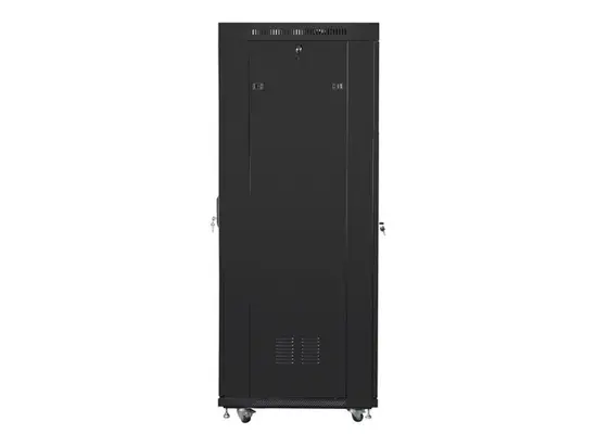 Комуникационен шкаф Lanberg rack cabinet 19' free-standing 37U600x800 (flat pack) with glass door lcd black v2