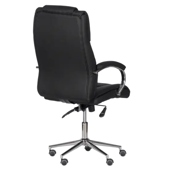 Директорски стол ЯВОР - снимка отзад, еко кожа, черна