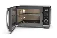 Микровълнова печка Sharp YC-QG204AE-B, Semi Digital, Flatbed,  Built-in microwave grill, Grill Power: 1000W, Plastic and GlassPainted, 20l, 800 W, Housing Material MicrowaveSteel, LED Display White, Timer & Clock function, Child lock, Defrost, Cabinet Co