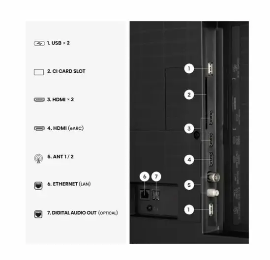 Телевизор Hisense 50" A7S, 4K Ultra HD 3840x2160, QLED, FALD, Quantum Dot, HDR 10+, HLG, Dolby Vision, Dolby Atmos, Smart TV, WiFi 5GHz, WiFi Direct, BT, Anyview Cast, 3xHDMI, 2xUSB, LAN, CI+, DVB-T2/C/S2, Black