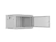 Комуникационен шкаф Lanberg rack cabinet 19' wall-mount 6U600x450 with perforated door grey (flat pack)