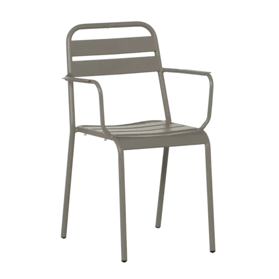 Градински стол ЛУНОРА- цвят капучино на метала