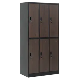 Метален гардероб BTL L с 6 отделения 185х90х45 см- затворен, сниман отстрани