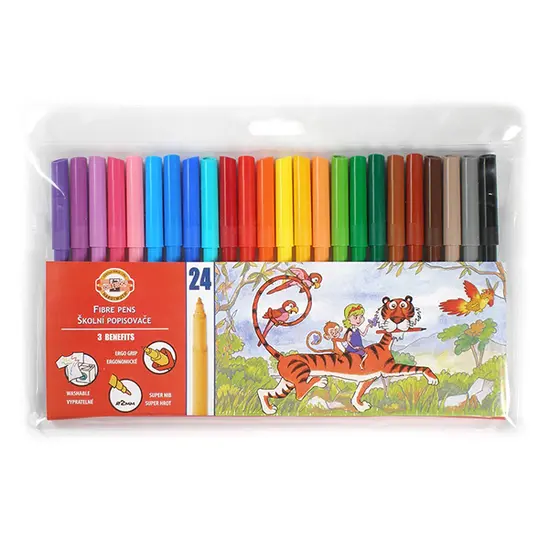 Флумастери Koh-i-noor 24 цвята