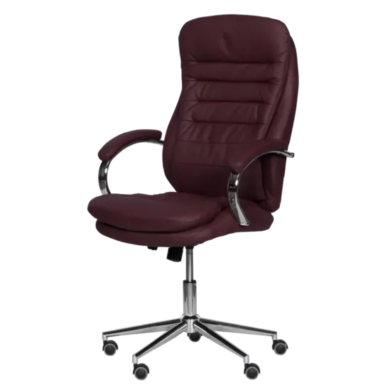 Директорски стол ВЕНЦИСЛАВ - цвят бордо, еко кожа