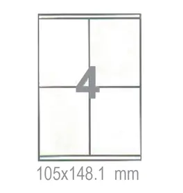 Самозалепващи етикети 105х148.1 4 бр.
