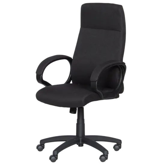 Директорски стол ЛЕНА - черен цвят, снимка отстрани