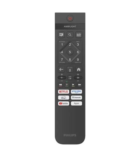 Телевизор Philips 40PQS6901/12, 40'' QLED, FHD (1920x1080), 3 sided Ambilight, Pixel Plus HD, WCG 90% DCI, HDR10, HLG, Titan 3.0 OS , 3*HDMI, 2*USB, WiFi 4, 12W RMS, Black