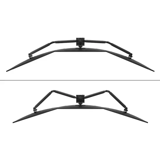 Стойка Neomounts Nero Triple Flat Screen Desk Mount  (phone holder+Quick-fix clampgrommet)