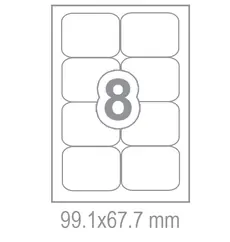 Самозалепващи етикети 99.1x67.7 8 бр.