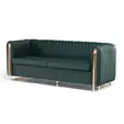 Диван триместен СТРУГА - зелен, сниман отдалеч GLD 03