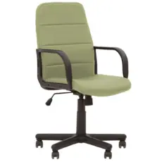 Работен стол БУУСТЪР- зелен цвят, еко кожа