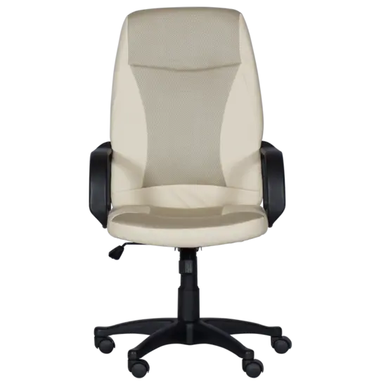 Директорски стол ФЕОДОР- бежов цвят, черни подлакътници