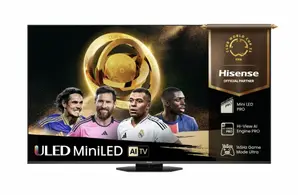 Телевизор Hisense 65' U8Q, 4K Ultra HD 3840x2160, Mini Led Pro, FALD, Quantum Dot, 165Hz, IPS, HDR 10+, HLG, Dolby Vision IQ, Dolby Atmos, Smart TV,Light Sensor,WiFi 5GHz, WiFi Direct, BT, Anyview Cast, 3xHDMI, 2xUSB, LAN, CI+, DVB-T2/C/S2, Black