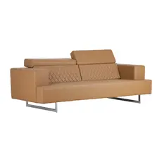 Диван триместен САН СТЕФАНО ODN 03 - сниман отпред, бежов цвят на дамаската