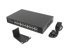 Комутатор Lanberg switch 24x 1GB poe+2x GB 2x sfp rack 19' gigabit ethernet 250w