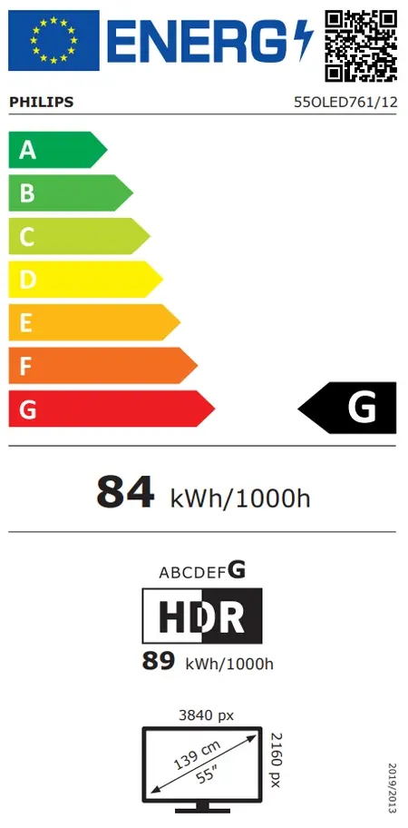 Телевизор Philips 55OLED761/12, 55" 4K UHD OLED, 3840x2160, 120Hz VRR, DVB-T/T2/C/S/S2, 3 sided Ambilight, HDR10+ Adaptive, Titan OS, Dolby Vision, Atmos, DTS:X, P5 Perfect Picture /Al, AirPlay2  Stream, 1000 nits, BT 5.2, 4*HDMI, 2* USB, 802.11ac,  20W R