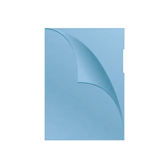 Джоб за документи L образен матиран 120 микр 100 бр-син