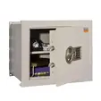 Метален сейф PMT за вграждане 36 EL - отворен, с ценности вътре