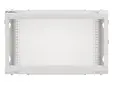 Комуникационен шкаф Lanberg rack cabinet 19' wall-mount 6U600x450 for self-assembly with metal door grey (flat pack)