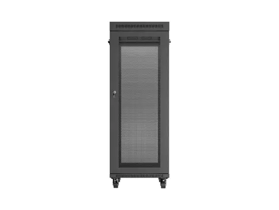 Комуникационен шкаф Lanberg rack cabinet 19' free-standing 32U600X1000 (FLAT PACK) with mesh door LCD black