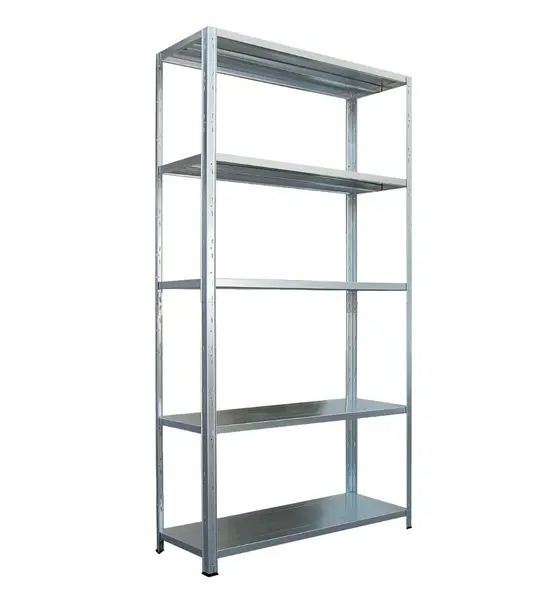 Метален стелаж поцинкован FRT 180х90х40 см 70 кграфт - снимка отстрани