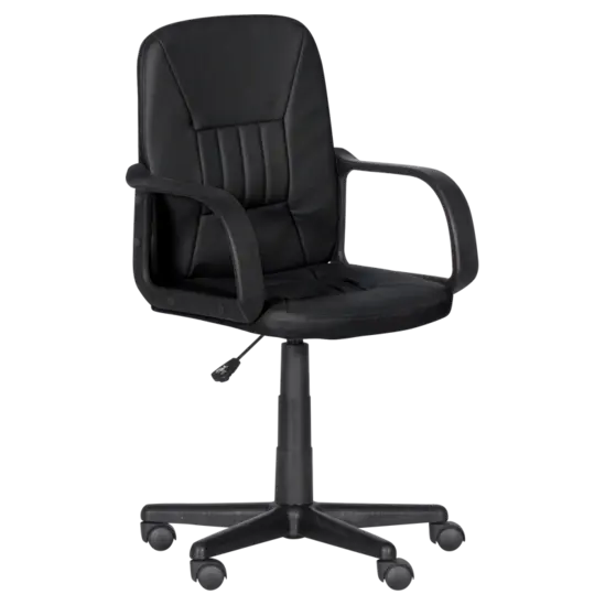 Работен стол МИНА- сниман отстрани, черен цвят