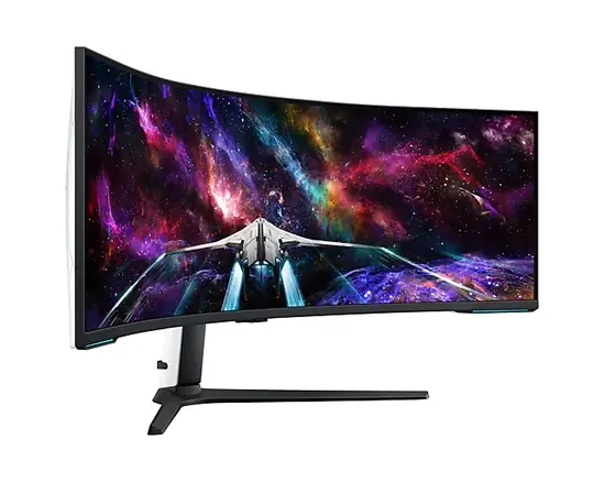 Монитор Samsung LS57CG952, 57" Odyssey Neo G95NC 57" Quantum Mini-LED Dual UHD, 7680x2160, 240Hz 1ms, HDMI, USB Hub, White/Black
