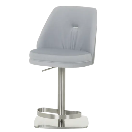 Бар стол ХЕЛЕНА- . Тапициран във висококачествена дамска и еко кожа 