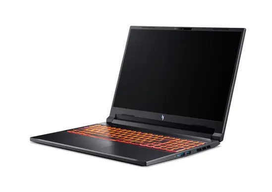 Лаптоп Acer Nitro V16, ANV16-61-R5GE, AMD Ryzen  R7 350 with AI (Up to 5.0GHz, 16MB), 16' WUXGA (1920x1200)IPS, 165Hz, 16GB DDR5 ( 1 slot free), 1024GB NVMe SSD, M.2 (slot free), RTX 4050 6GB GDDR6, MicroSD, FHD Cam&Mic.,WIFI6E+BT, Backlit kbd, No OS, Bla