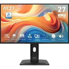Монитор MSI PRO MP275PG E14 Proffesional Bussiness Monitor, 27", 1ms, 144Hz IPS, 1920x1080, FSync, EyesErgo, Anti-flicker, Eye-Q Check, Project Mode, HDR Ready, 300nits AG, 1500:1, 100M:1, sRGB 116%, DP, HDMI, D-Sub, 2x2W, Pivot, Heigh Adj., VESA, Black, 