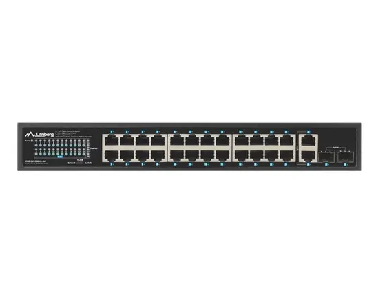 Комутатор Lanberg switch 24x 1GB poe+2x GB 2x sfp rack 19' gigabit ethernet 360w