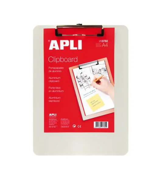 Клипборд без капак метален алуминий