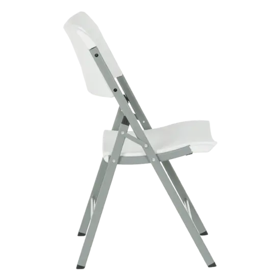 Градински сгъваем стол АСЕН- бяла седалка и облегалка