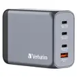 Зарядно устройство Verbatim GNC-200 GaN Charger 4 Port 200W USB AC (EUUKUS)