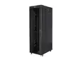 Комуникационен шкаф Lanberg rack cabinet 19' free-standing 42U800x1200 (flat pack) with glass door lcd black v2
